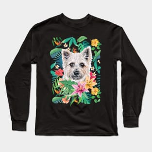 Tropical Cairn terrier Long Sleeve T-Shirt